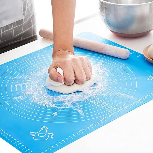 Dough Roti Chapati Rolling Mat silicon Non Stick with Measurement work on any surface easy to use and clean for kitchen Okayhai