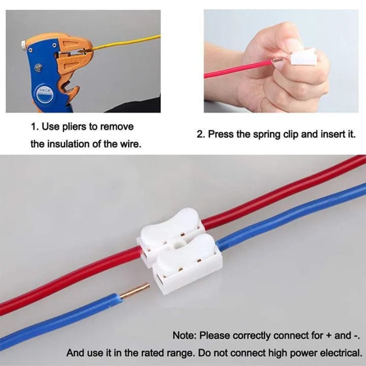 10 pcs wire connectors quick Electric wire connectors screw free press and lock safe and secure Okayhai