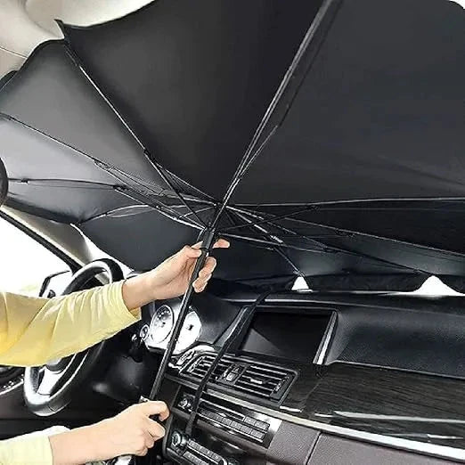 Car Windshield Sun Shade Umbrella – Foldable UV Heat Shield Okayhai