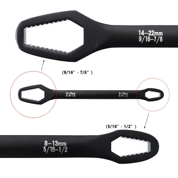 Universal Wrench Multi Function Wrench 8-22 MM Ratchet Okayhai