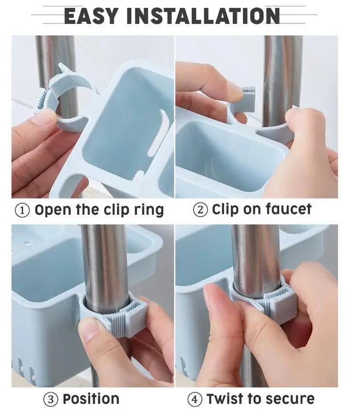 Anti Bacterial Sink Organizerfor Kitchen - Okayhai