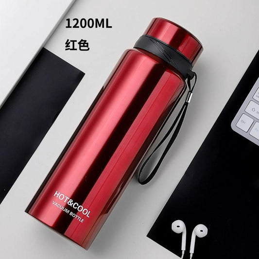 Hot and Cold Vacuum Stainless Steel Water Bottle 1200ml multipurpose maintain temperature for long hours for outdoor and travel Okayhai