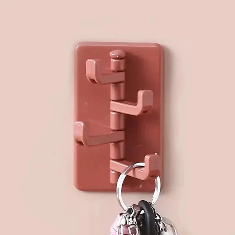 1PC Self Adhesive Wall Hook Strong Without Drilling Coat Bag Bathroom Door Kitchen Towel Hanger Hooks Home Storage Accessories - Okayhai