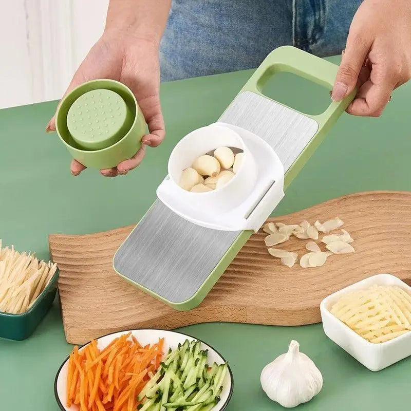 5 in 1 Blade Stainless Steel Manual Vegetable and Potato Shredder - Okayhai