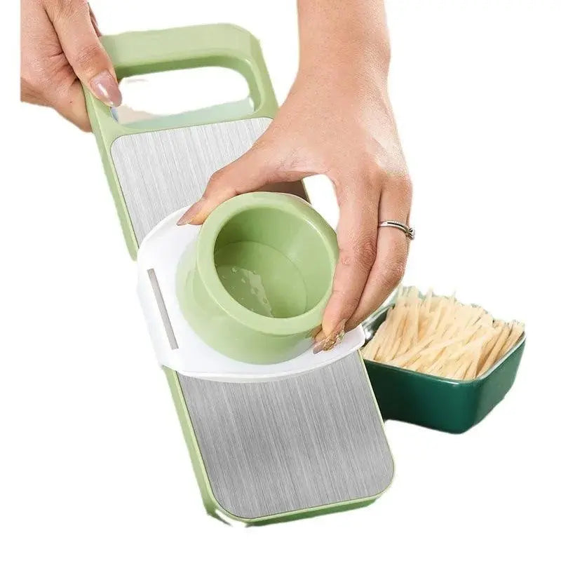 5 in 1 Blade Stainless Steel Manual Vegetable and Potato Shredder - Okayhai