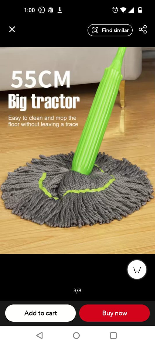 Twisted floor cleaning Mop Hand Held Long Handle for wooden floors tiles and marble floors Okayhai