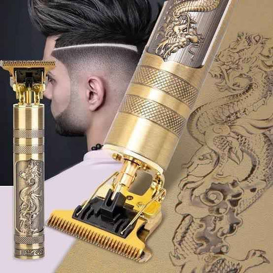 Vintage T9 Hair Trimmer Metal Body USB Rechargeable Okayhai