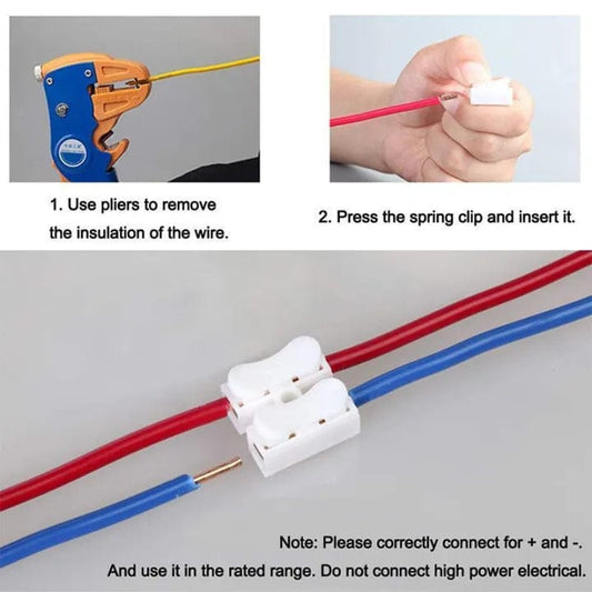 10 pcs wire connectors quick Electric wire connectors screw free press and lock safe and secure Okayhai