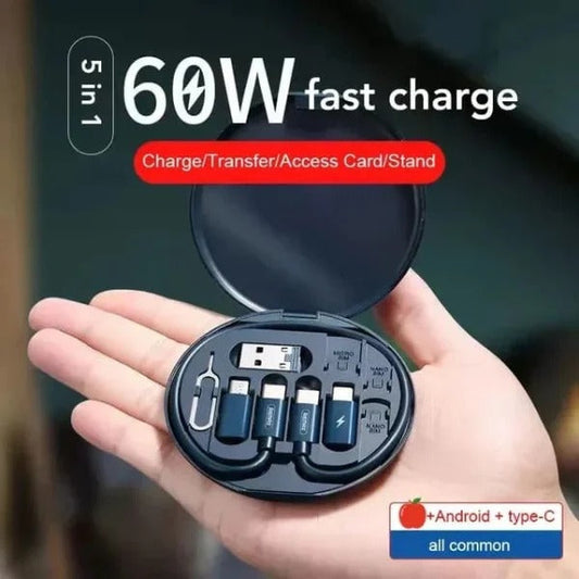 Multifunctional Data Cable Set for Mobile Charging 60w Fast Charging Cable For Android & IOS Mobile Okayhai