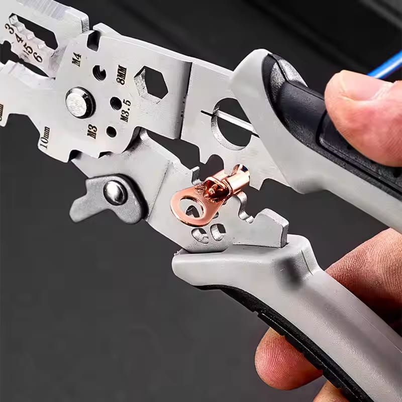 Multi-Function 9 in 1 Professional Elbow Wire Stripper Pliers Crimping Tool Okayhai