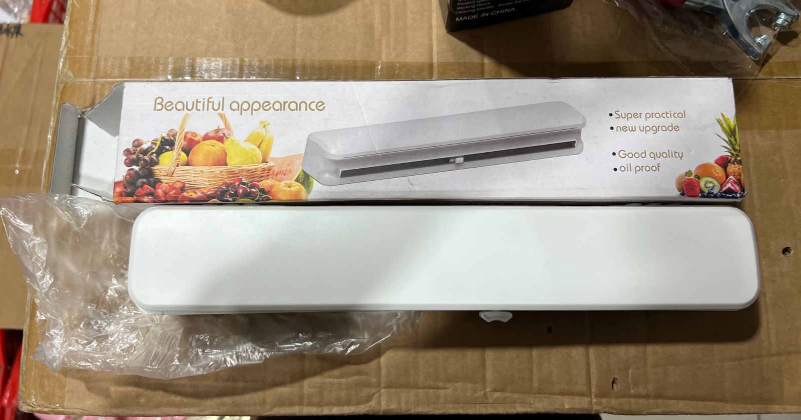 Plastic film cutter and dispenser Cling Film Dispenser easy to wrap and cut Slide Cutter, BPA Free Plastic body best quality best for Home and Kitchen Okayhai
