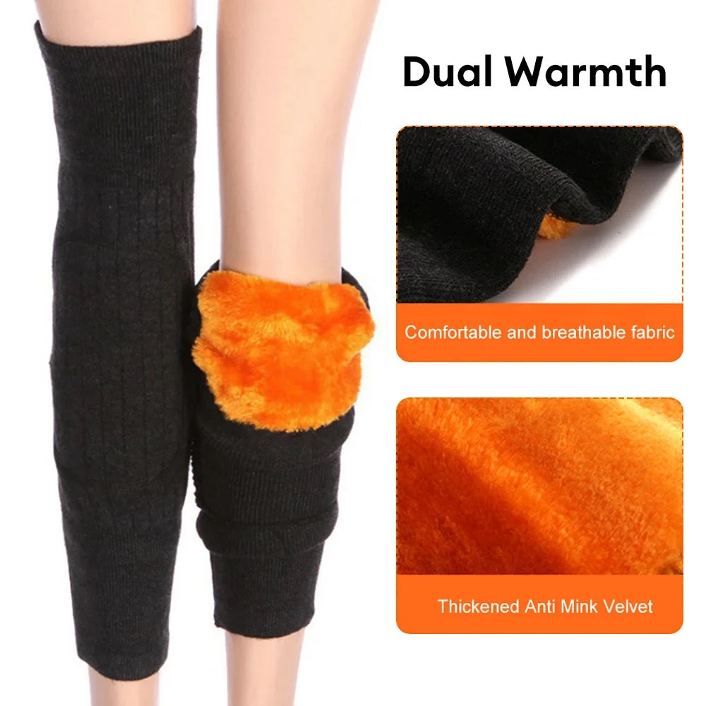 Premium Anti-Cold Knee Warmers – Soft, Stretchable & Pain-Relief Thermal Support Okayhai