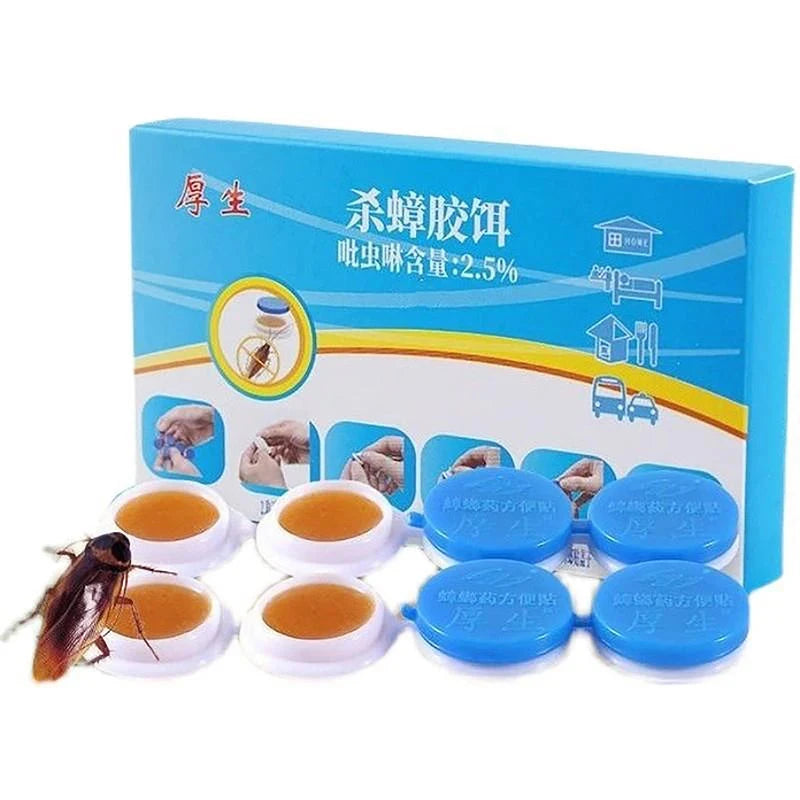2 Pack Cockroach Gel Bait, Highly Effective Roach Gel Bait Indoor Infestation Solution, Fast Acting Cockroach Killer Indoor Home Kitchen Use, Easy to Apply & No Mess Roach Bait, Long-Lasting Okayhai