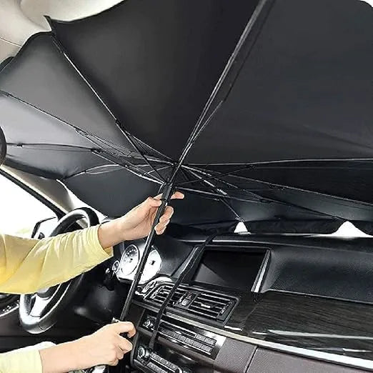 Car Windshield Sun Shade Umbrella – Foldable UV Heat Shield Okayhai