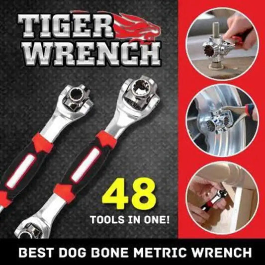 48 in 1 Universal Wrench Multitool Alloy Multi-Angle  360° Rotatable Head Heavy duty Okayhai