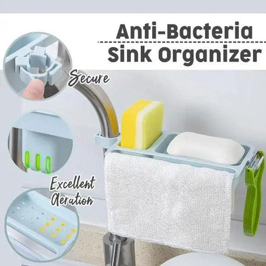 Anti Bacterial Sink Organizerfor Kitchen - Okayhai