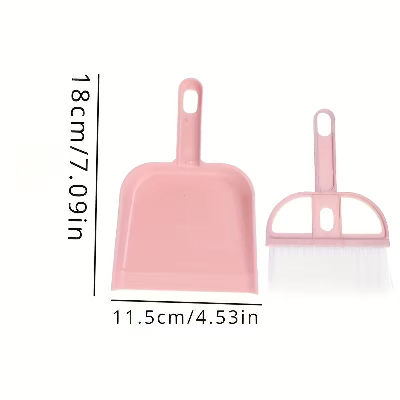 Mini Dustpan & Brush Set – Compact Cleaning Tool for Home, Office & Kitchen Okayhai