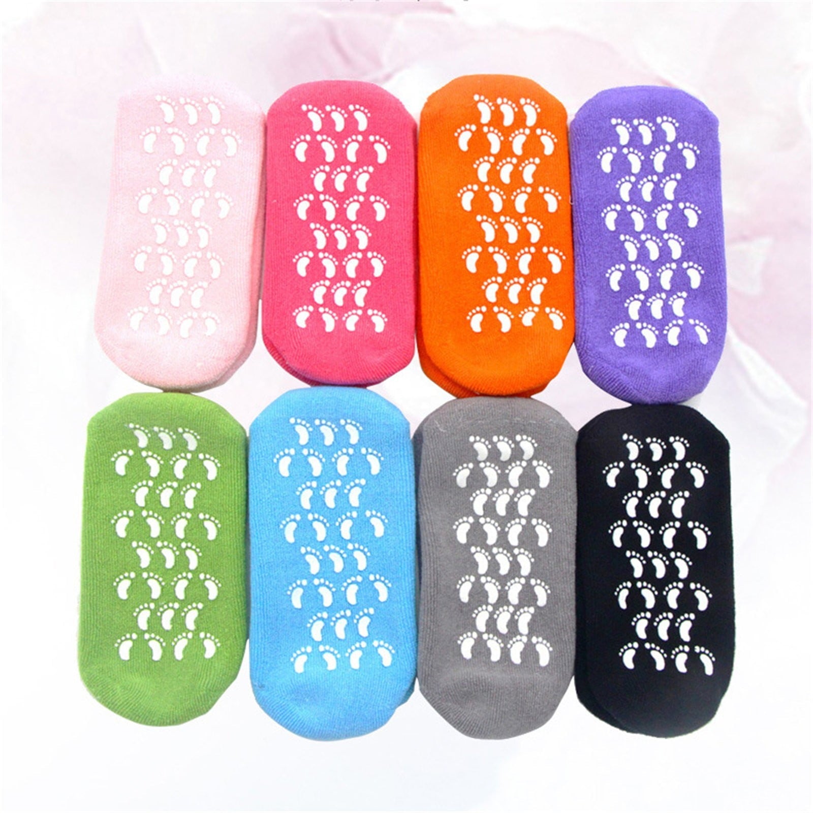 Moisturizing Spa Gel Socks for Cracked Heels – Soft Silicone Heel Repair Socks Anti Slip Okayhai