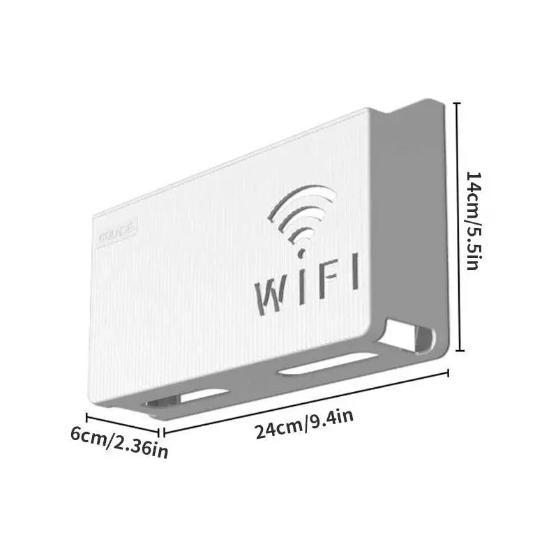 Home Router Storage Box, Wireless WIFI, TV Set - Top Box Wall Mounted Storage Rack, For Living Room, Bedroom Sorting Storage - Okayhai
