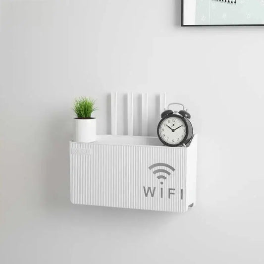 Home Router Storage Box, Wireless WIFI, TV Set - Top Box Wall Mounted Storage Rack, For Living Room, Bedroom Sorting Storage - Okayhai