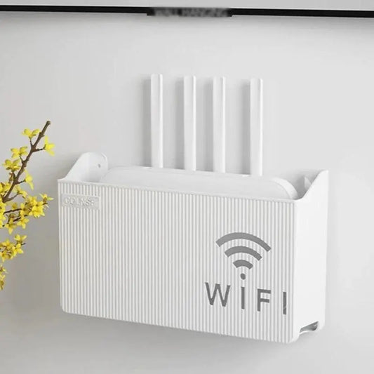 Home Router Storage Box, Wireless WIFI, TV Set - Top Box Wall Mounted Storage Rack, For Living Room, Bedroom Sorting Storage - Okayhai