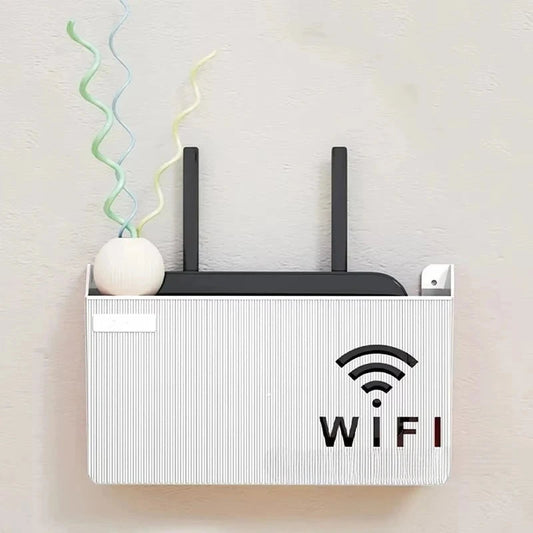 Wall Mounted Wifi Router Storage Box self Adhesive No Drilling required Wifi wall mounted Design Okayhai