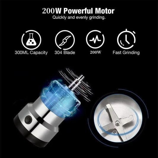 Nut Bean Spice Blender Kitchen Multifunctional Coffee Chopping Blade Grain Grinder Home Electric Coffee Grinder - Okayhai