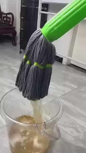 Twisted floor cleaning Mop Hand Held Long Handle for wooden floors tiles and marble floors