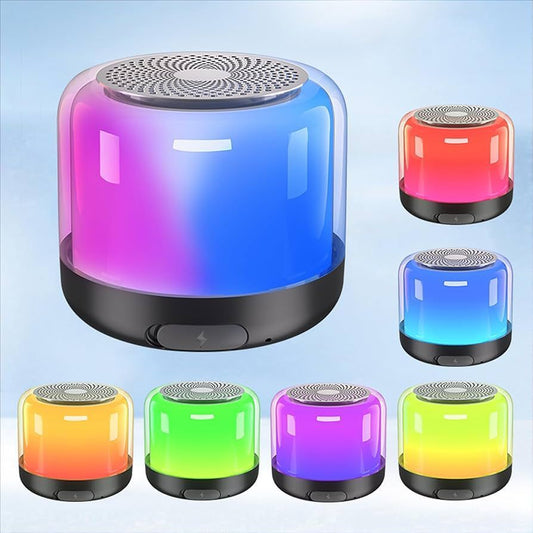 Mini Bluetooth Wireless Speaker USB Rechergeable with RGB color change Acrylic body for home and outdoor Okayhai